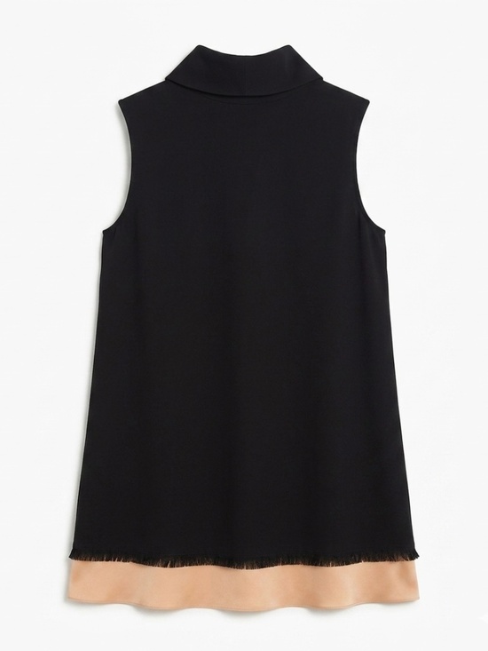 Roksanda Ilincic Dresses & Skirts - $1420 Roksanda Sleeveless Tie-Neck Mini Dress Black Blush Pink Satin Hem